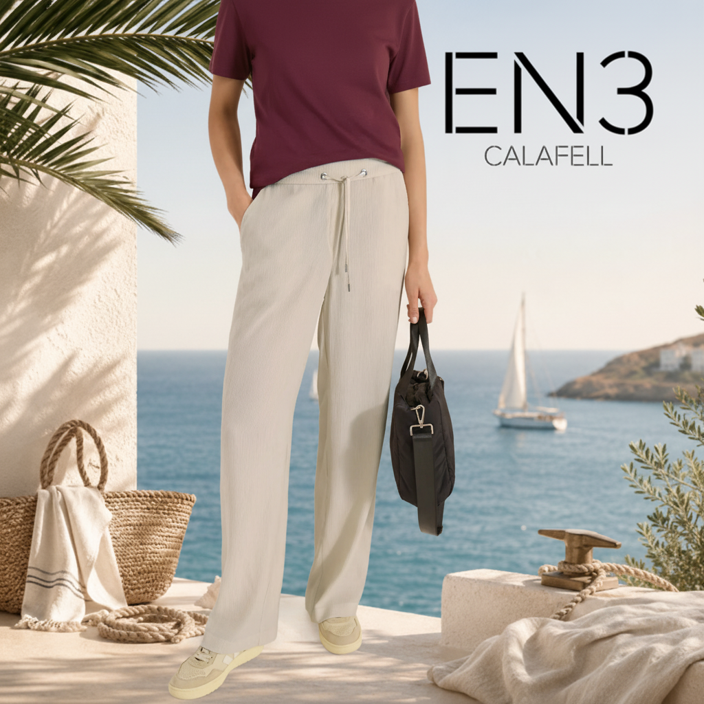 CECIL PANTALONES CON TEXTURA CINTURA ELASTICA