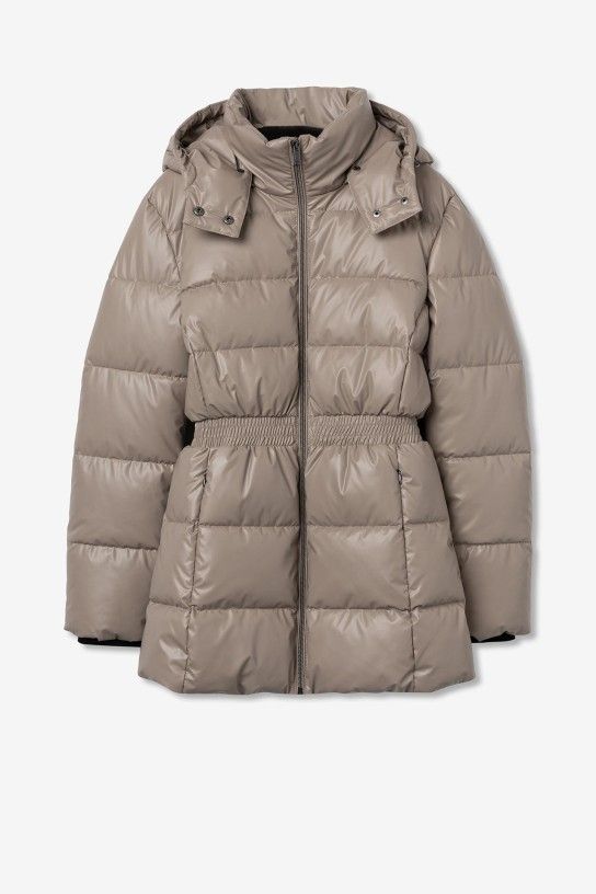 CHAQUETA ACOLCHADA CON CINTURA ELASTICA