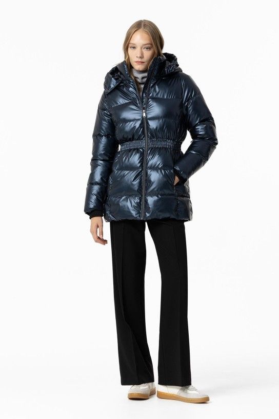CHAQUETA ACOLCHADA CON CINTURA ELASTICA