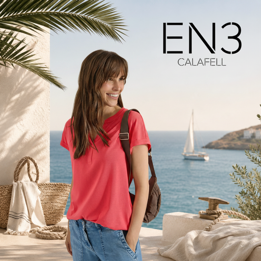CECIL CAMISETA TIPO BLUSA CUELLO PICO