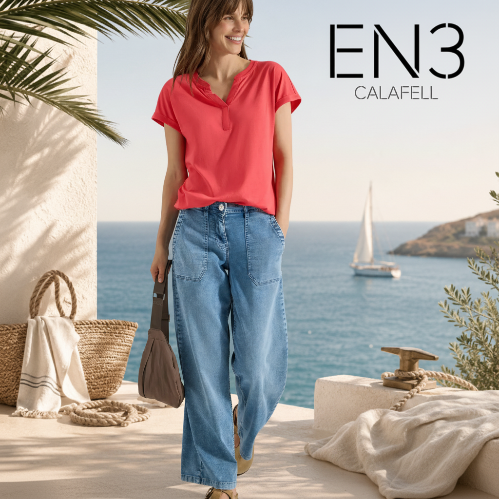 CECIL CAMISETA TIPO BLUSA CUELLO PICO