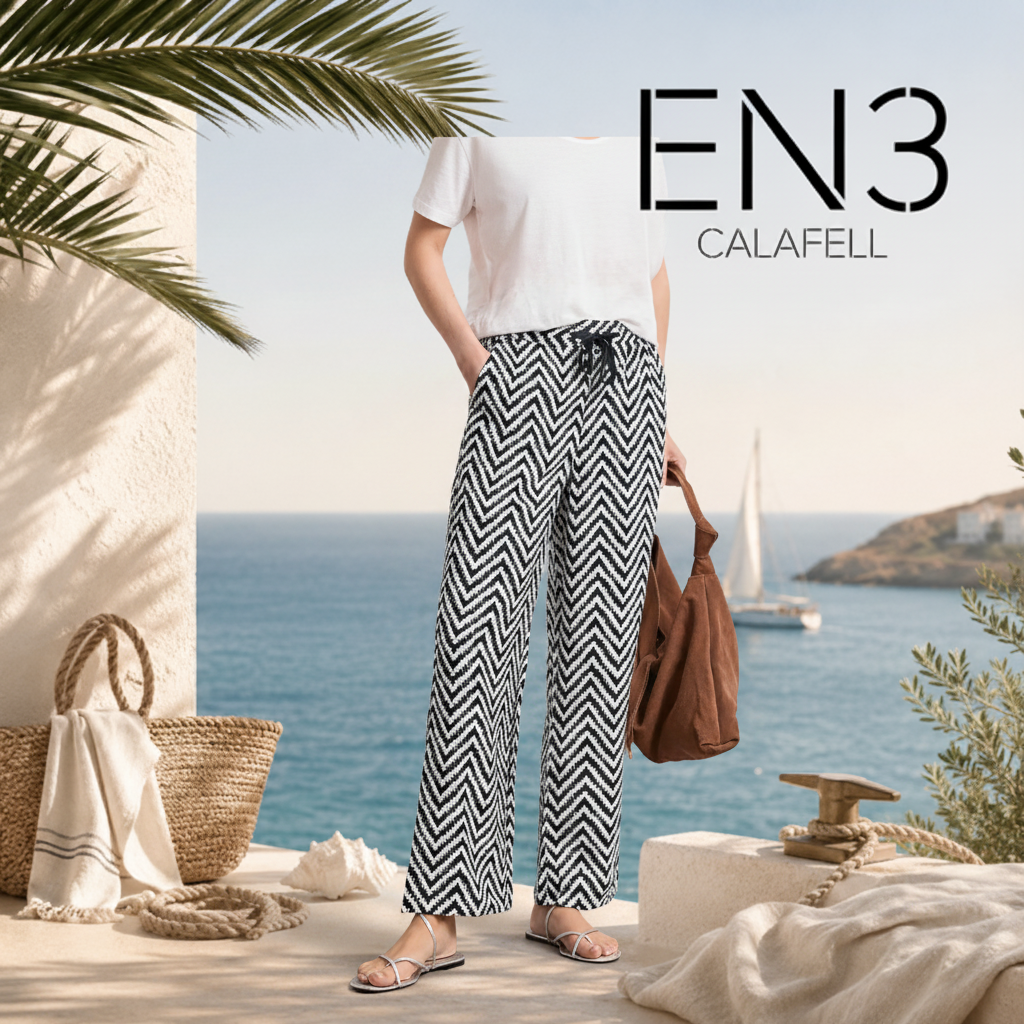 STREET ONE PANTALONES ESTAMPADOS DE VISCOSA