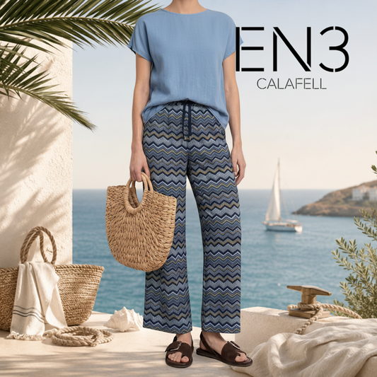 STREET ONE PANTALONES ESTAMPADOS DE VISCOSA