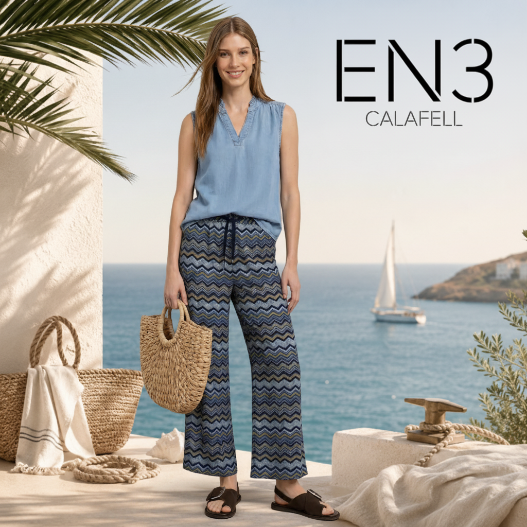 STREET ONE PANTALONES ESTAMPADOS DE VISCOSA
