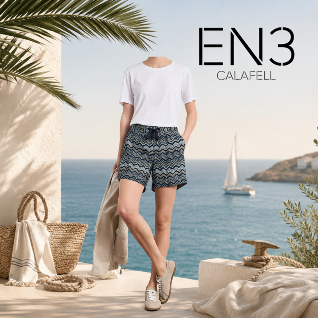 SHORT ESTAMPADO DE VISCOSA STREET ONE