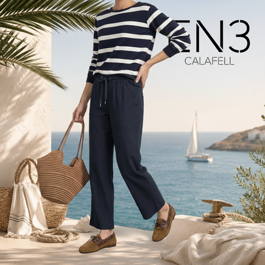PANTALONES FINOS PIERNA RECTA CON GOMA STREET ONE