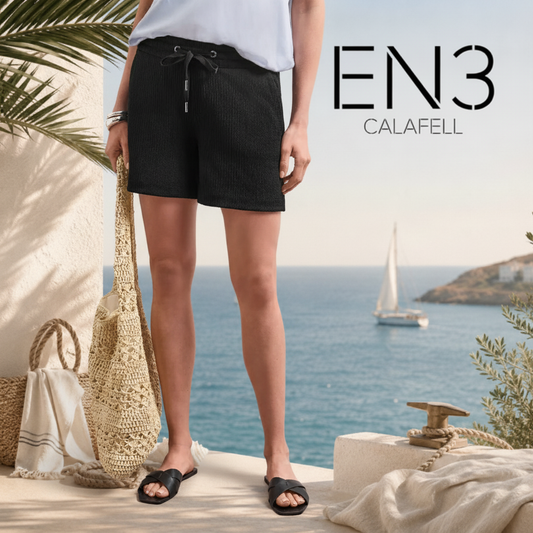 PANTALONES CORTOS CON TEXTURA Y CINTURA AJUSTABLE STREET ONE