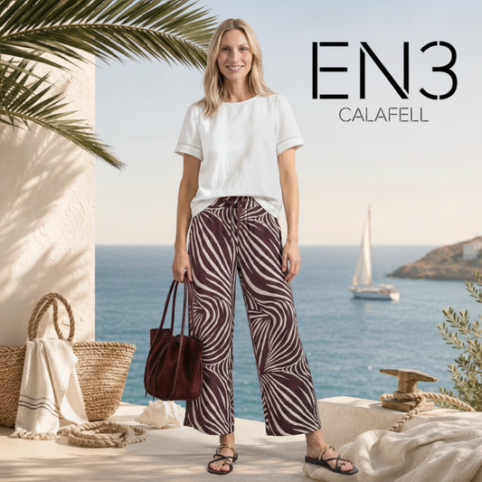 PANTALONES CON TEXTURA PIERNA ANCHA STREET ONE