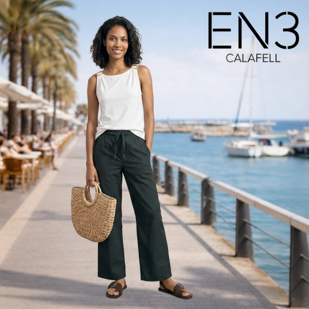 STREET ONE PANTALONES HOLGADOS CINTURA ELASTICA