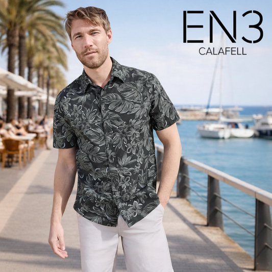 STREET ONE MEN CAMISA ESTAMPADA AZUL