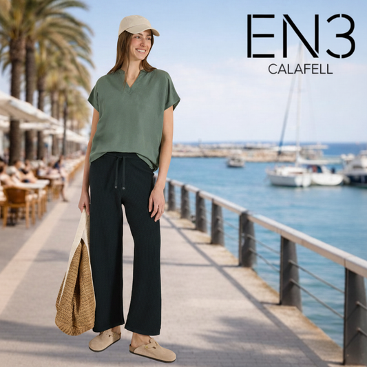 STREET ONE PANTALON ALGODON PIERNA ANCHA