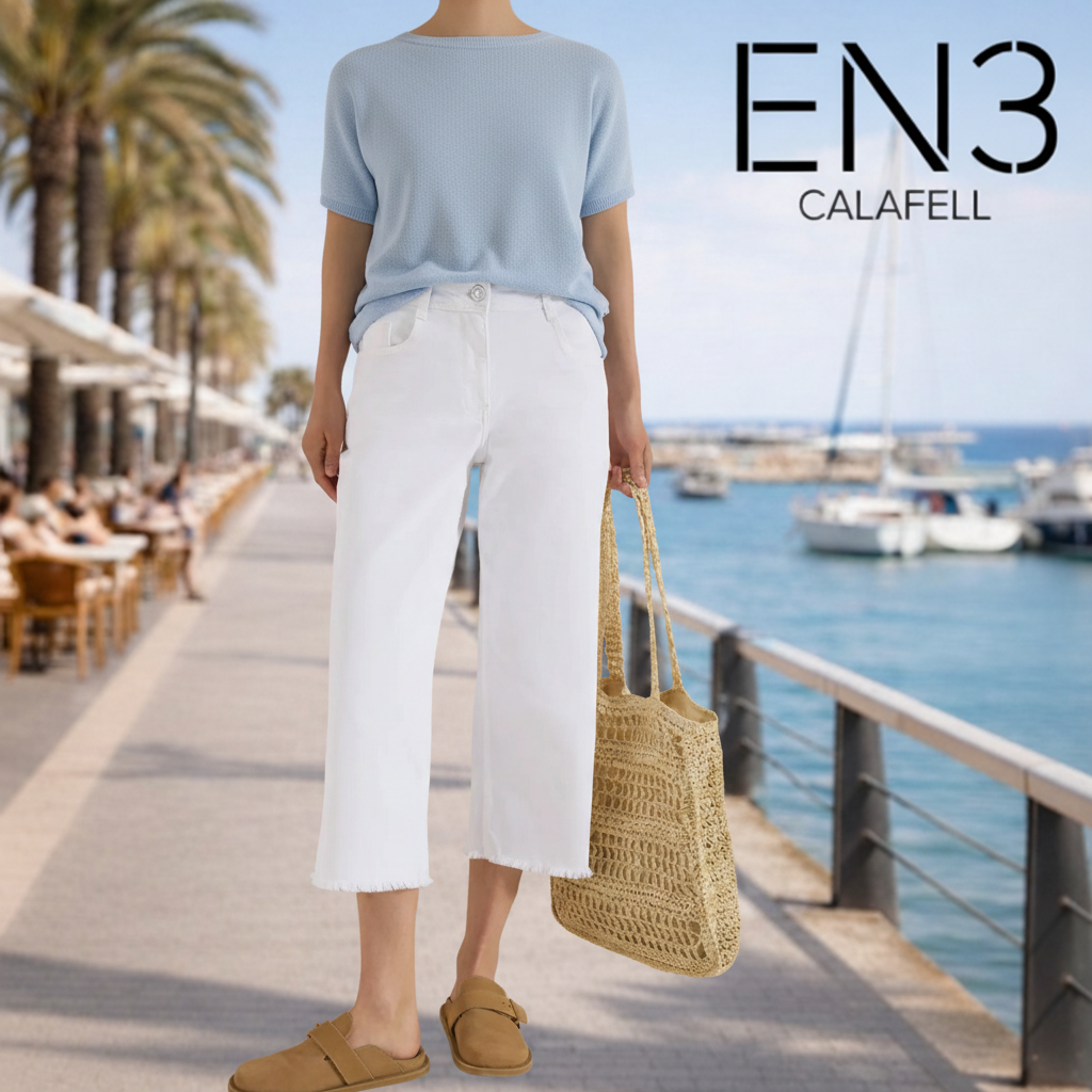 CECIL PANTALON PIRATA BLANCO