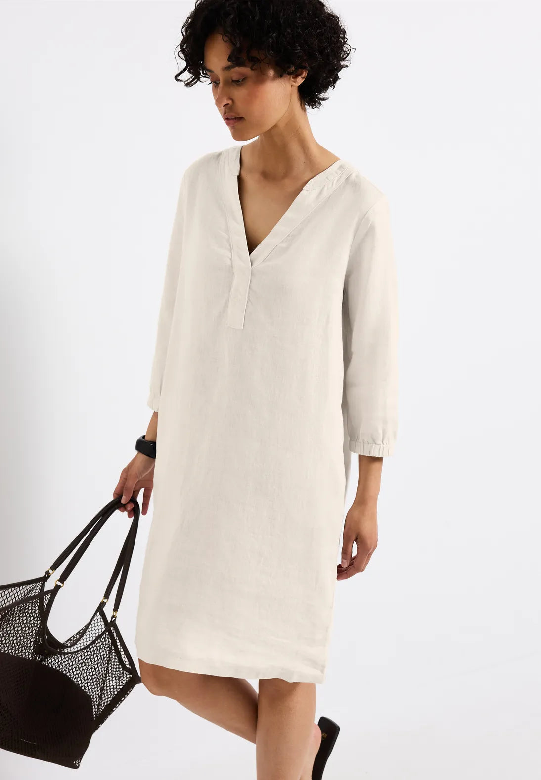 STREET ONE VESTIDO LINO MANGA 3/4