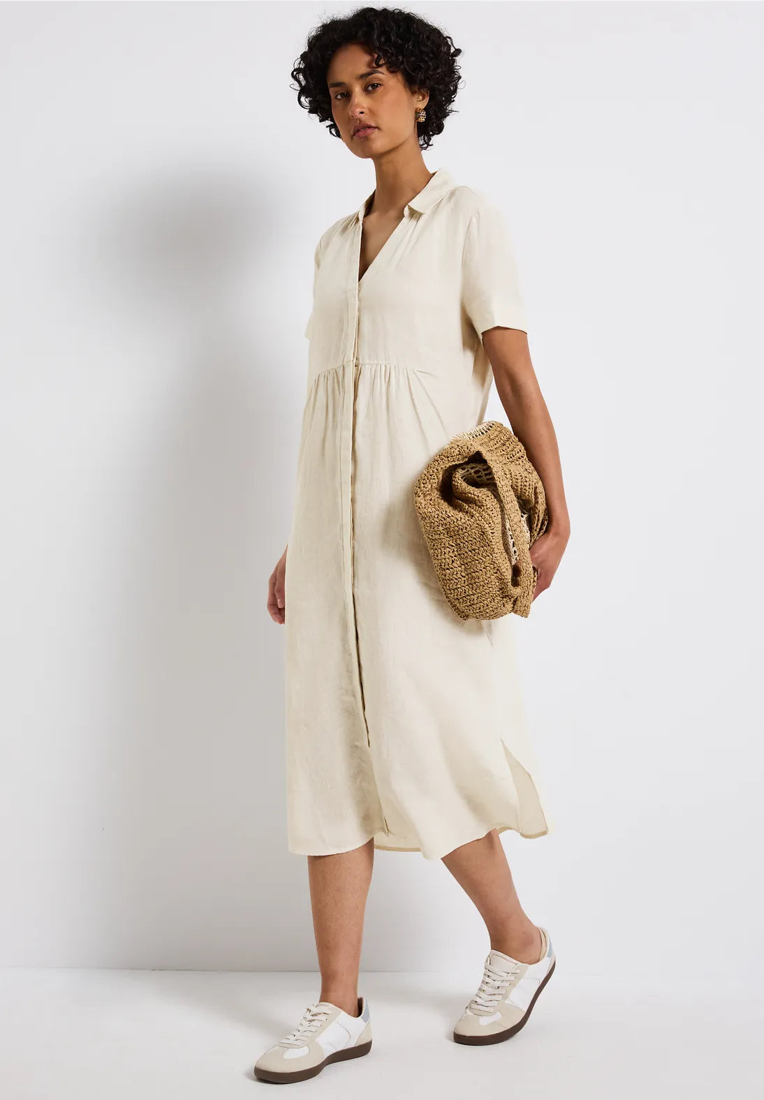 STREET ONE VESTIDO LINO MANGA 3/4