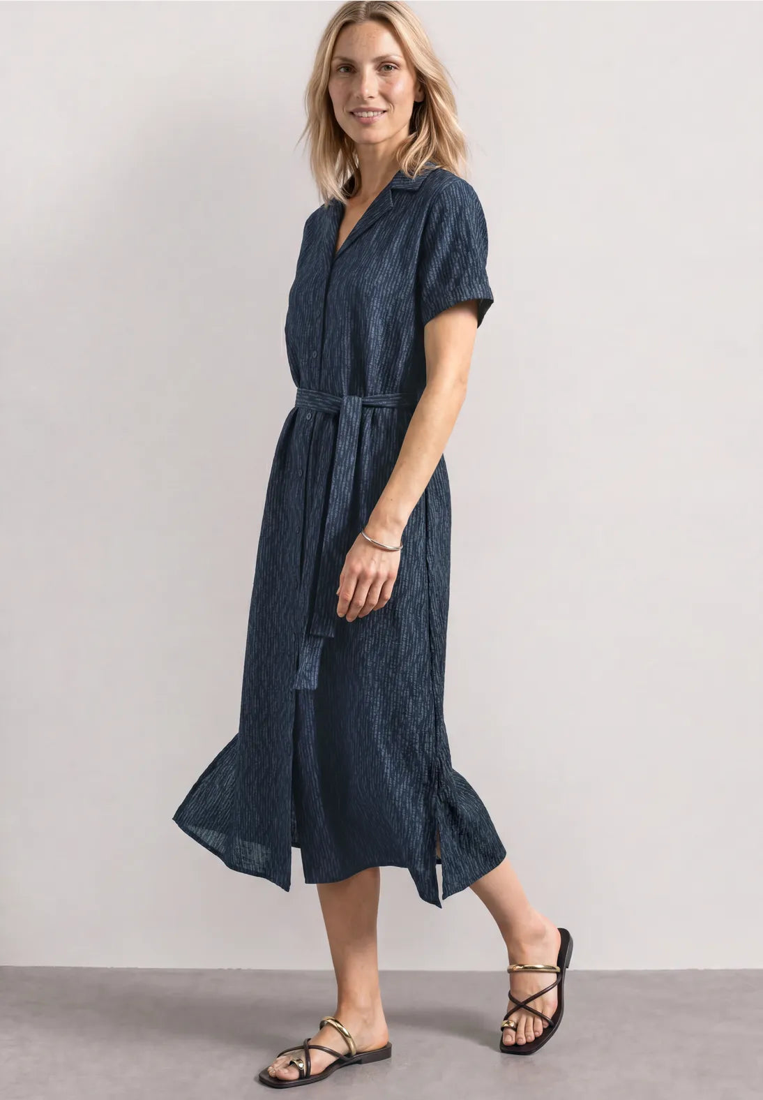 VESTIDO CAMISERO DE VISCOSA STREET ONE