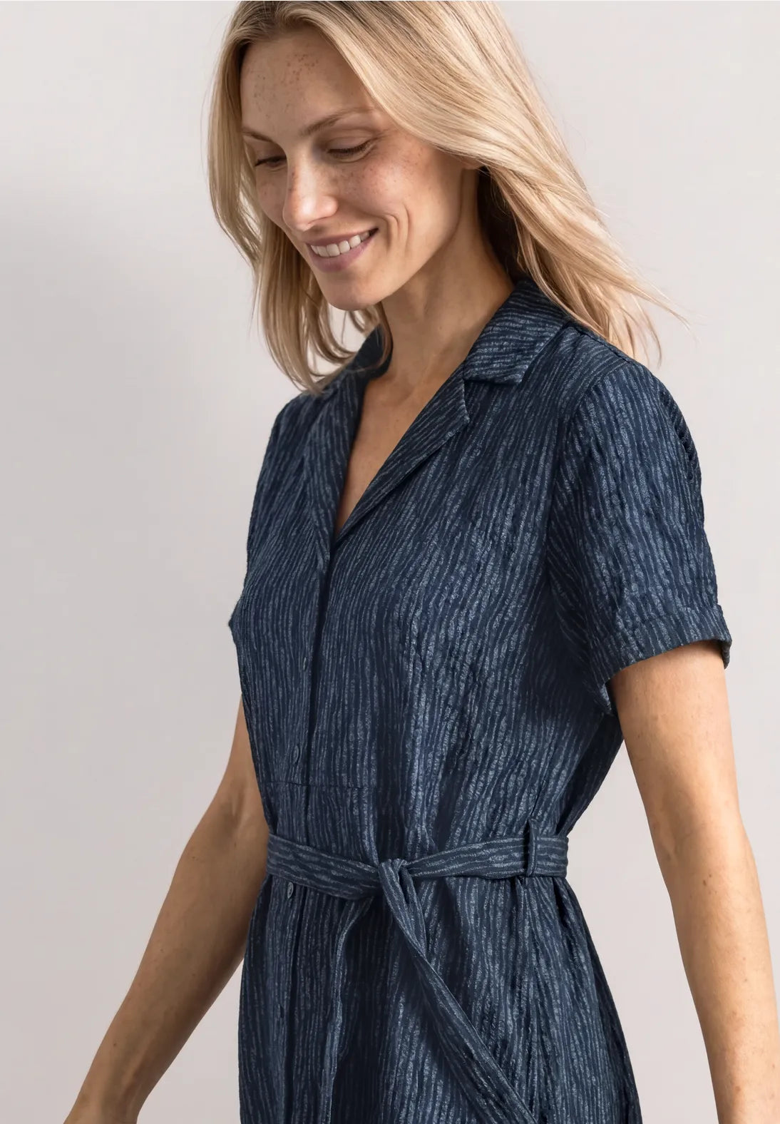 VESTIDO CAMISERO DE VISCOSA STREET ONE