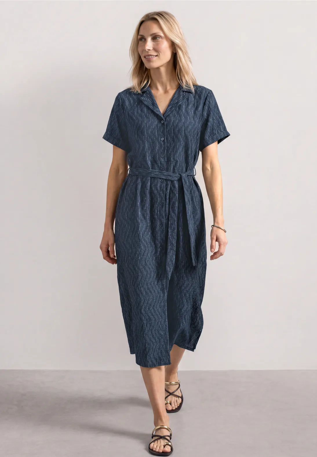 VESTIDO CAMISERO DE VISCOSA STREET ONE