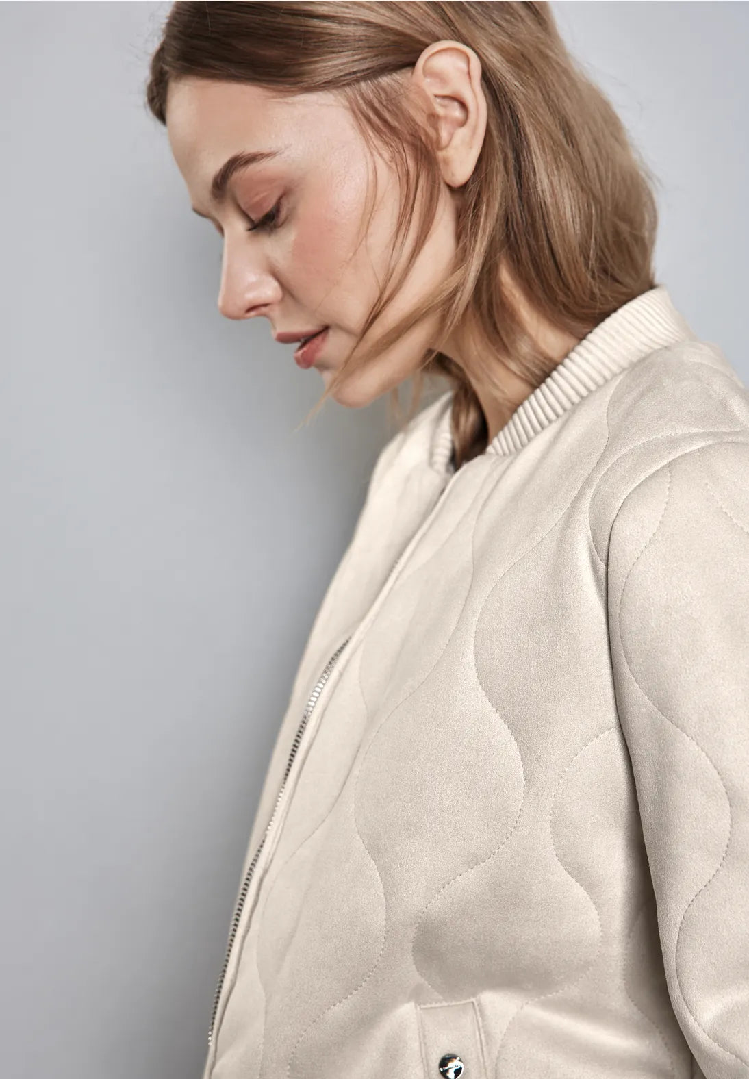 CHAQUETA ACOLCHADA DE TERCIOPELO