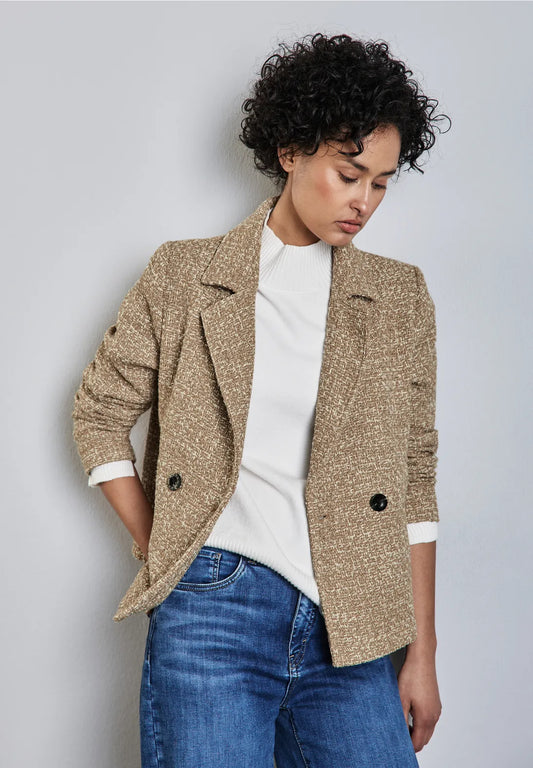 CHAQUETA CUELLO CAMISERO BOUCLE