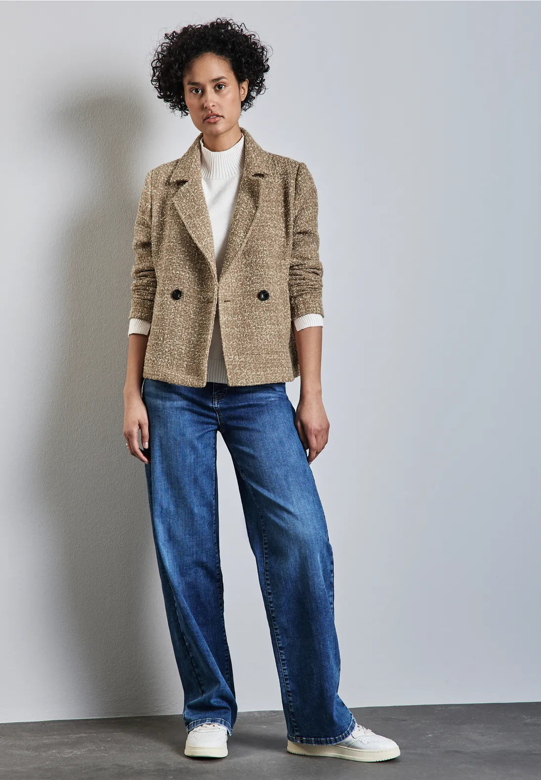 CHAQUETA CUELLO CAMISERO BOUCLE