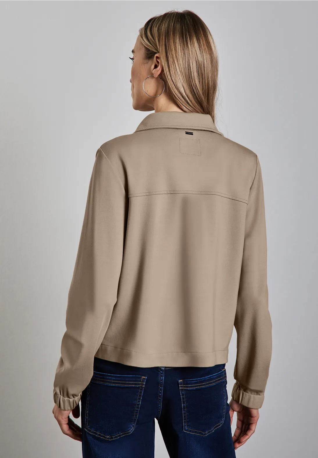 STREET ONE CHAQUETA HOLGADA CUELLO ALTO BEIGE