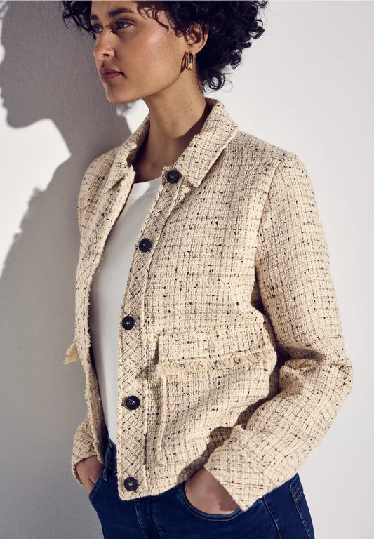 STREET ONE CHAQUETA BOUCLÈ CUELLO CAMISERO