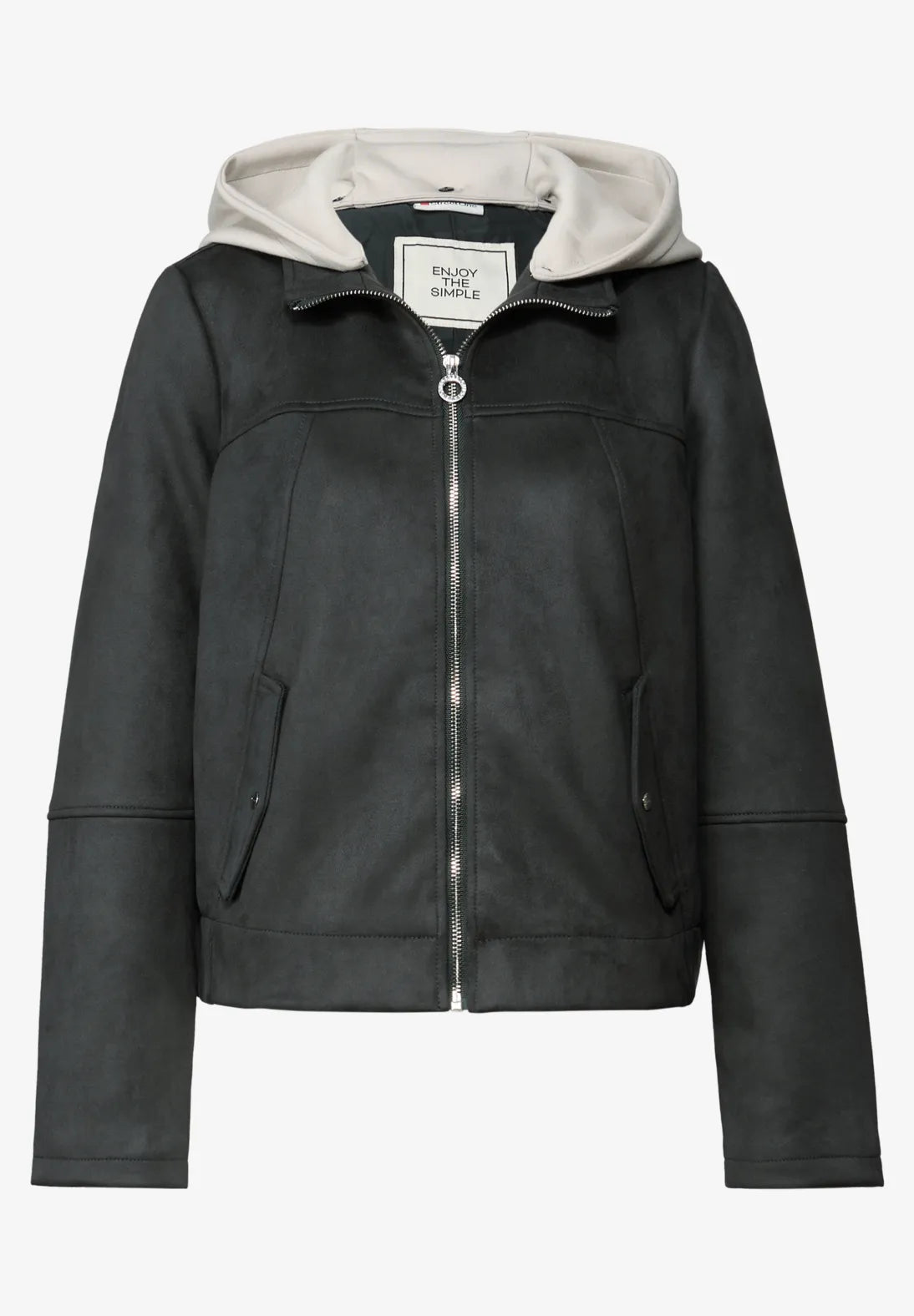 STREET ONE CHAQUETA DE TERCIOPELO CON CAPUCHA DESMONTABLE