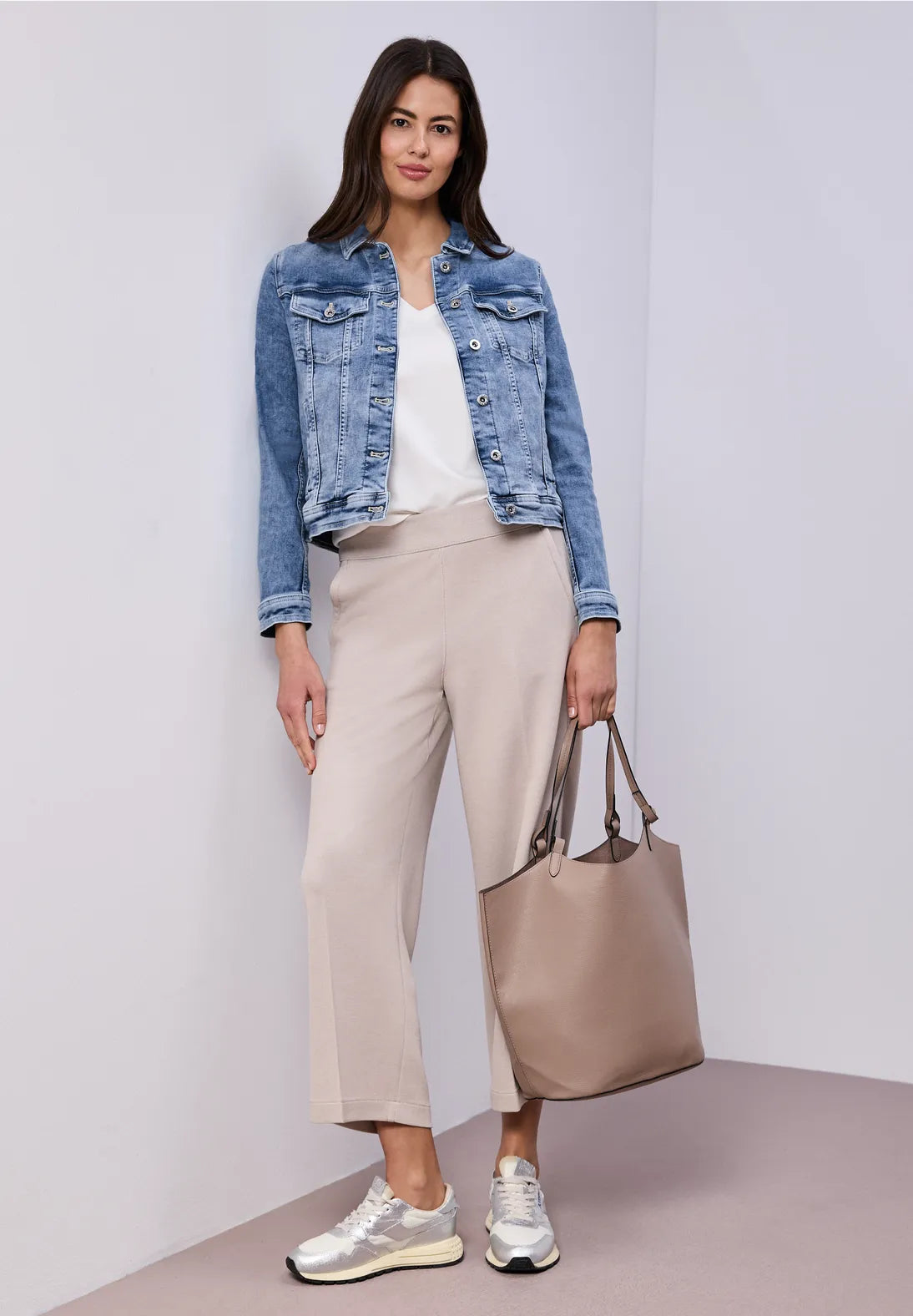 CHAQUETA TEJANA ELASTICA STREET ONE