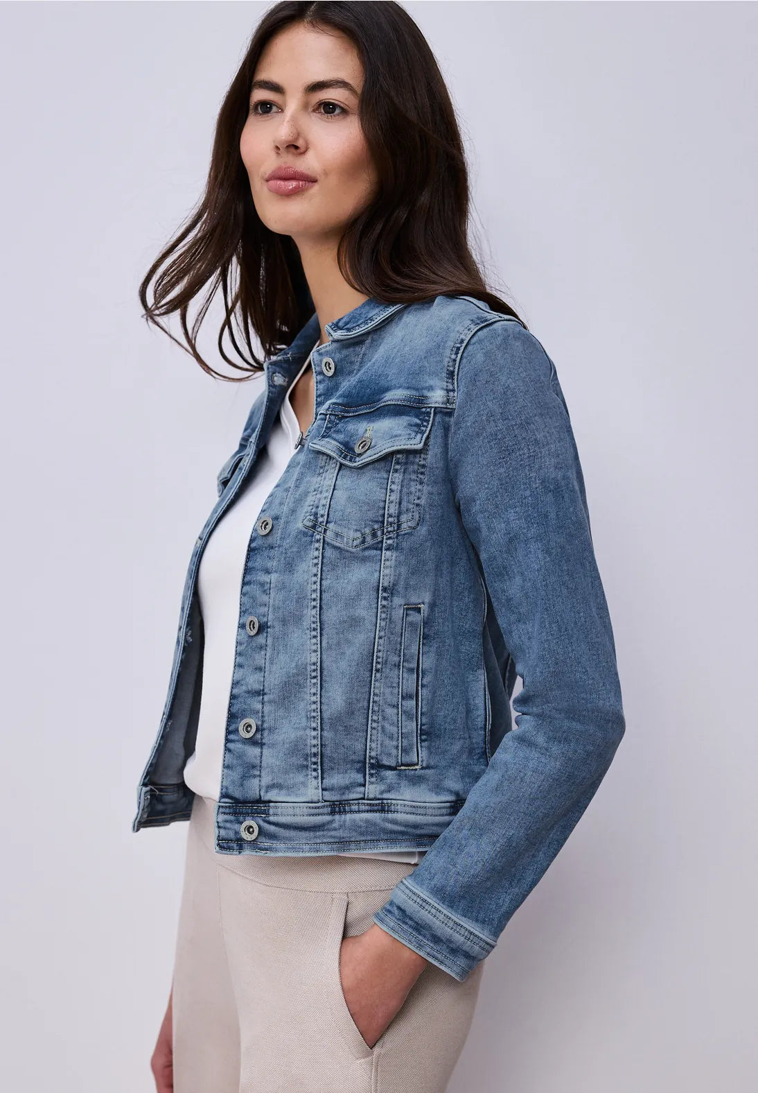 CHAQUETA TEJANA ELASTICA STREET ONE