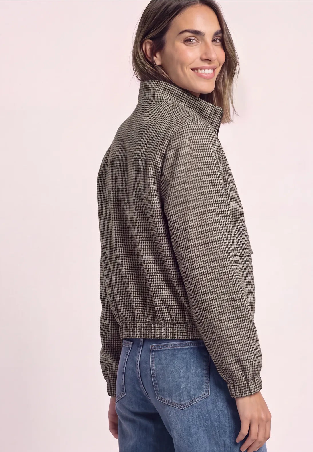 CHAQUETA LIGERA ESTAMPADO PATA DE GALLO STREET ONE