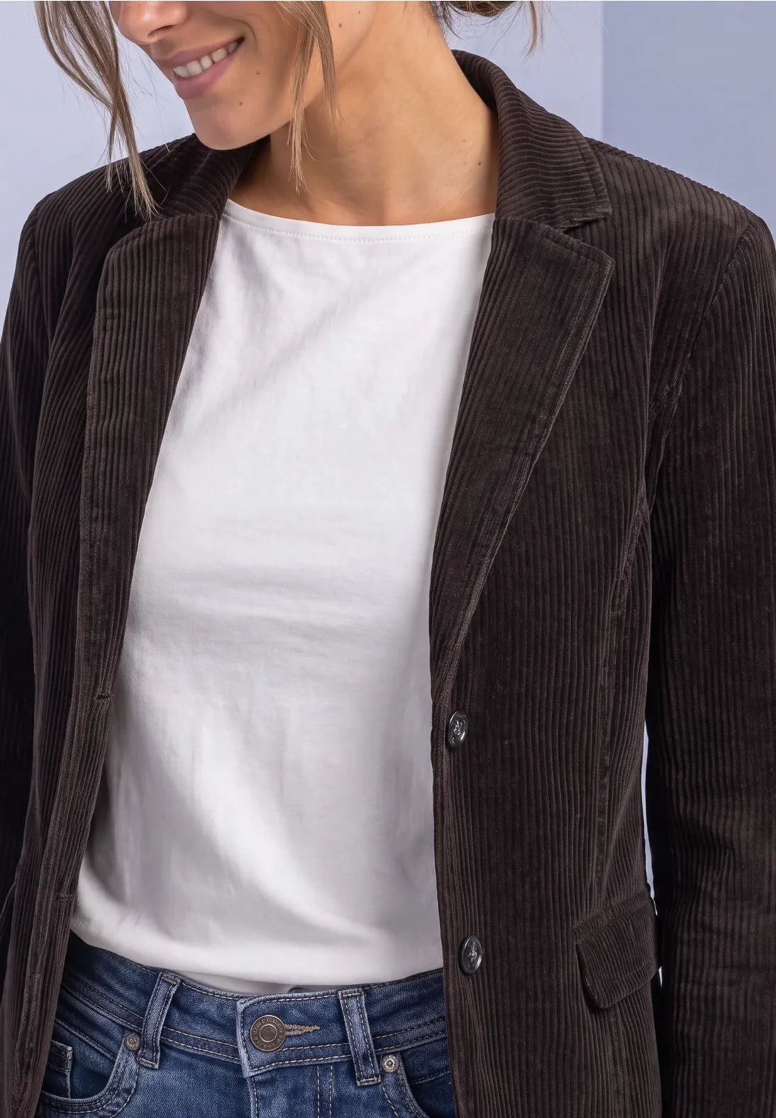 AMERICANA TIPO BLAZER MARRON STREET ONE