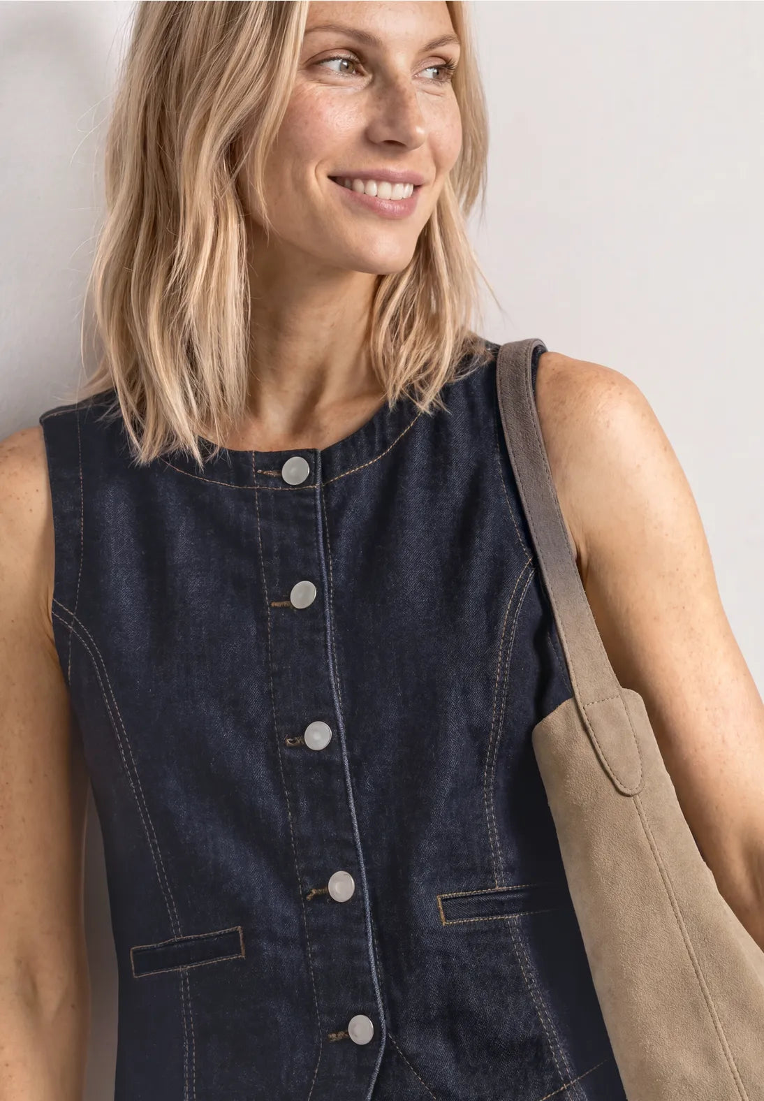 CONJUNTO VAQUERO DE CHALECO Y FALDA STREET ONE