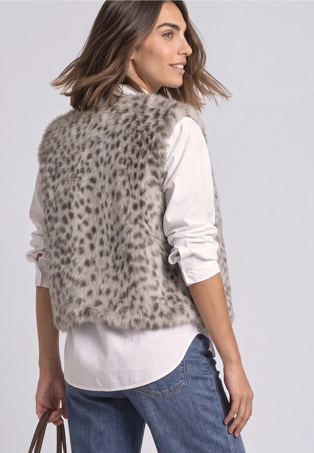 CHALECO SUAVE SIN MANGAS ANIMAL PRINT STREET ONE