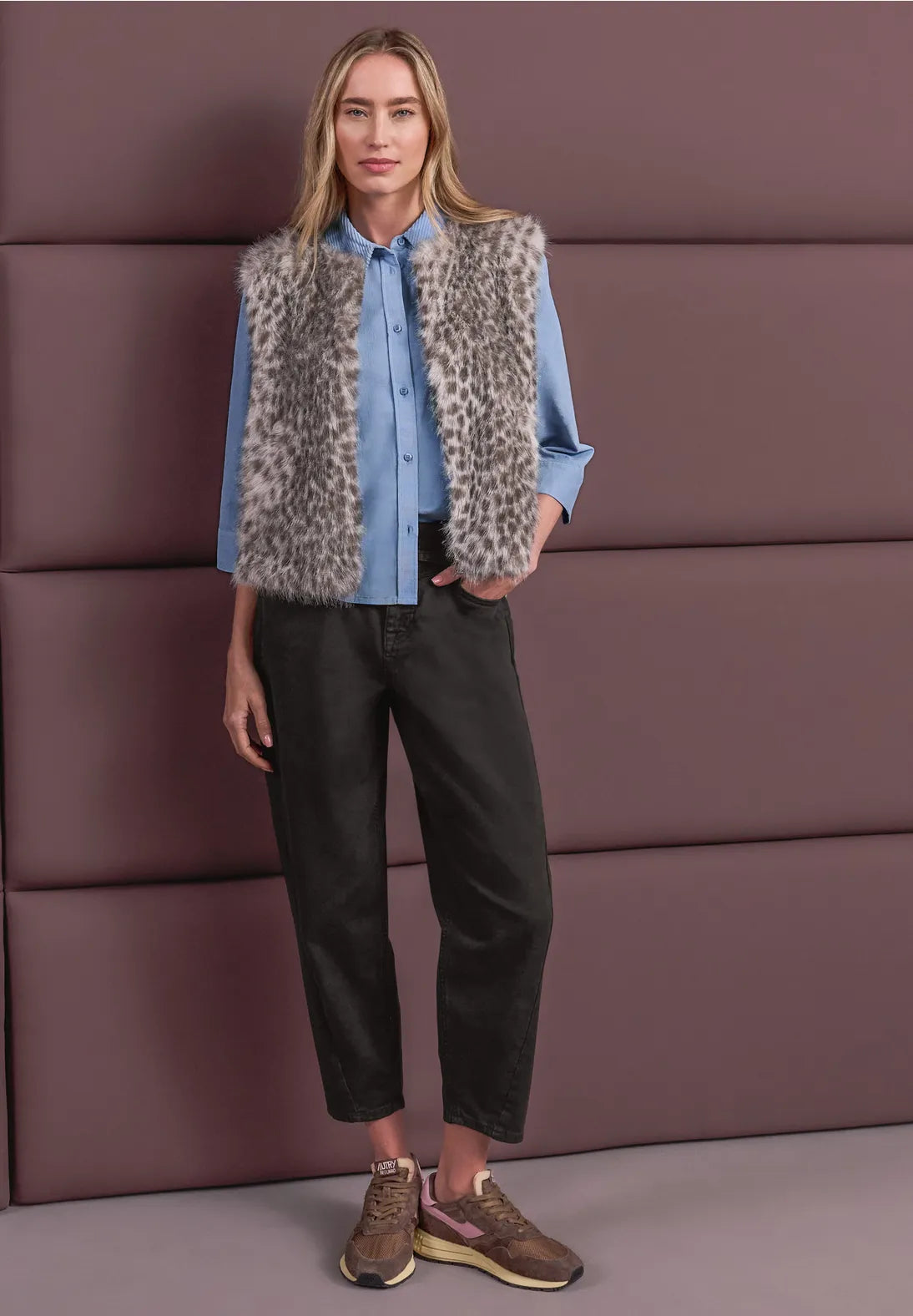CHALECO SUAVE SIN MANGAS ANIMAL PRINT STREET ONE