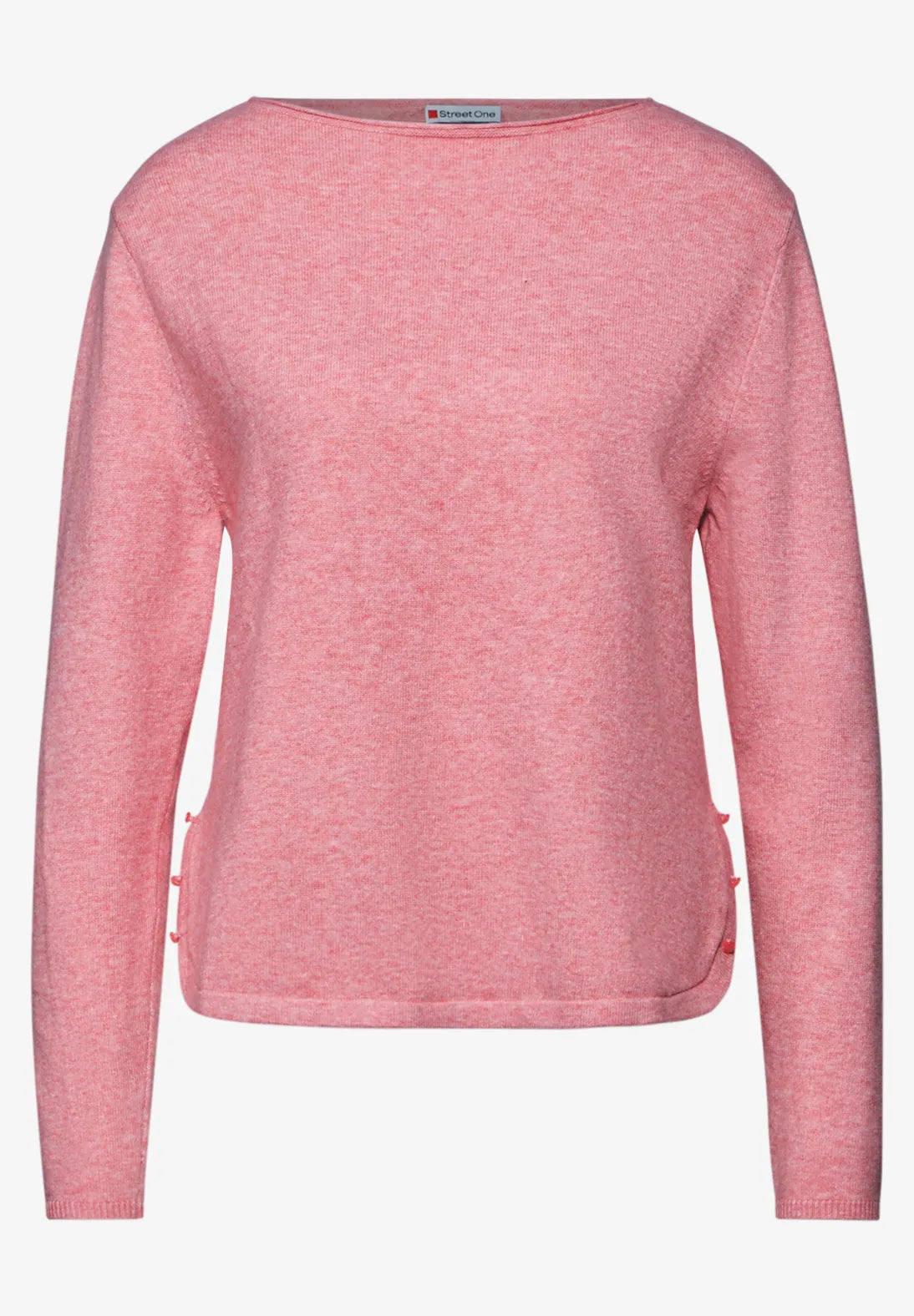 JERSEY CON DETALLE ABERTURA LATERAL EN CORAL