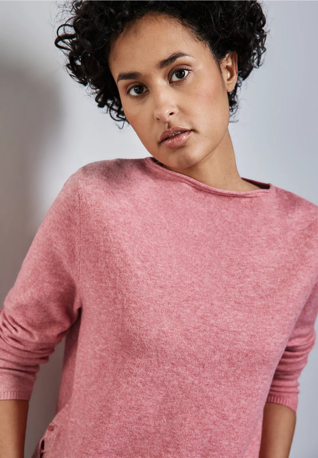 JERSEY CON DETALLE ABERTURA LATERAL EN CORAL