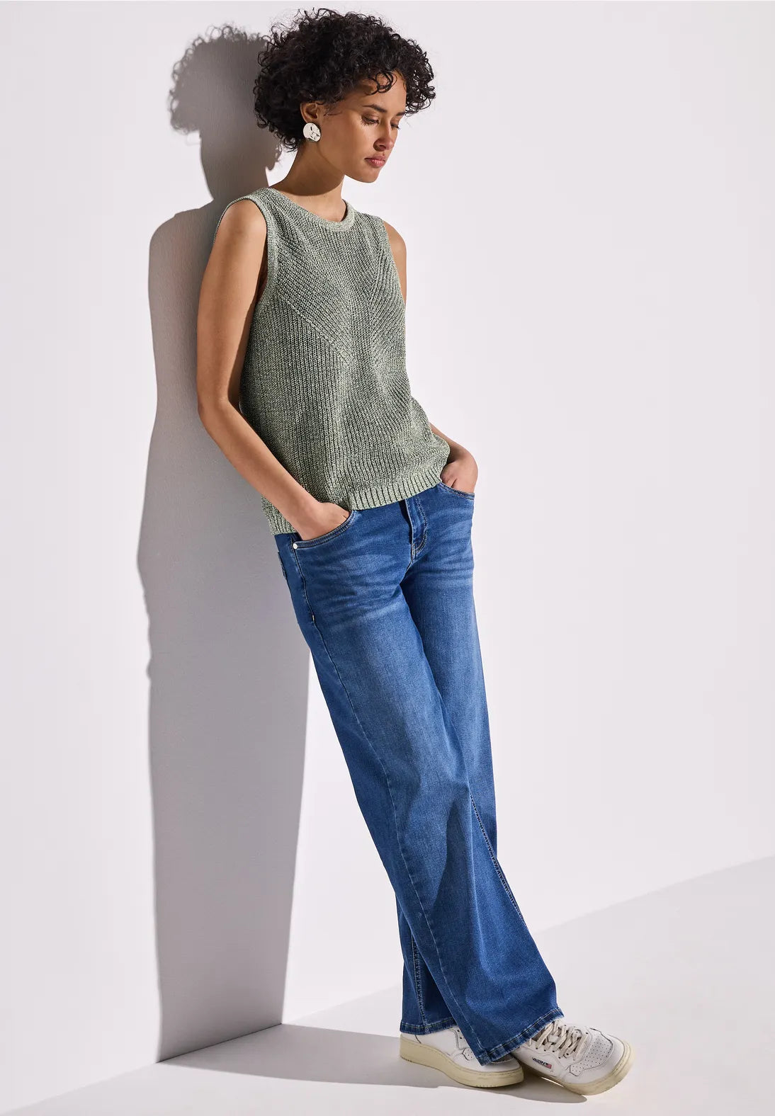 STREET ONE CAMISETA DE PUNTO ASPECTO BRILLANTE