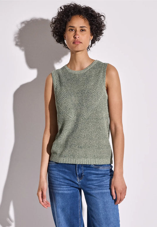 STREET ONE CAMISETA DE PUNTO ASPECTO BRILLANTE