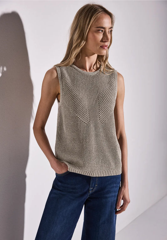 STREET ONE CAMISETA DE PUNTO ASPECTO BRILLANTE