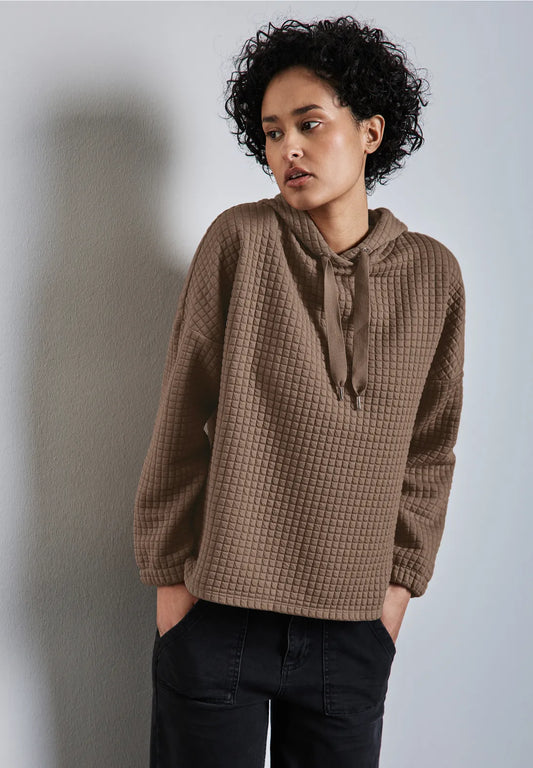 SUDADERA CON CAPUCHA DE ESTILO INFORMAL