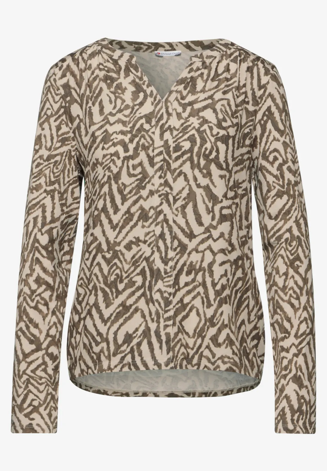 BLUSA ESTAMPADA ESCOTE ABIERTO
