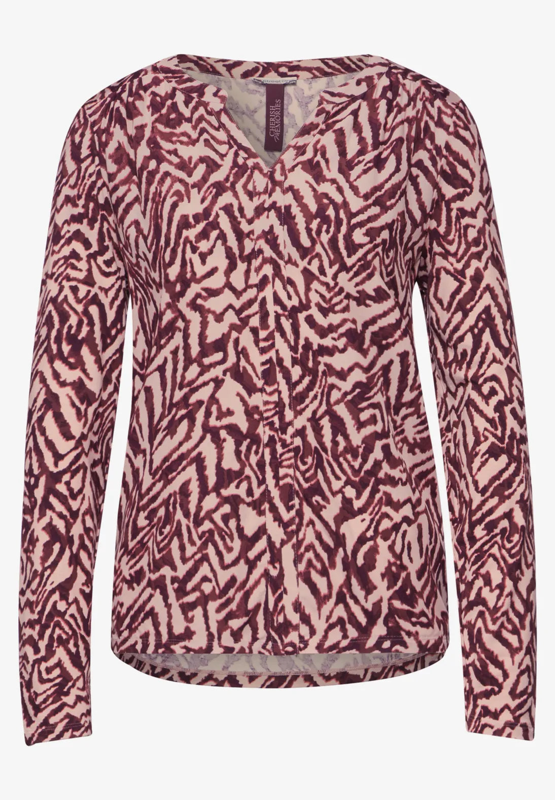 BLUSA ESTAMPADA ESCOTE ABIERTO