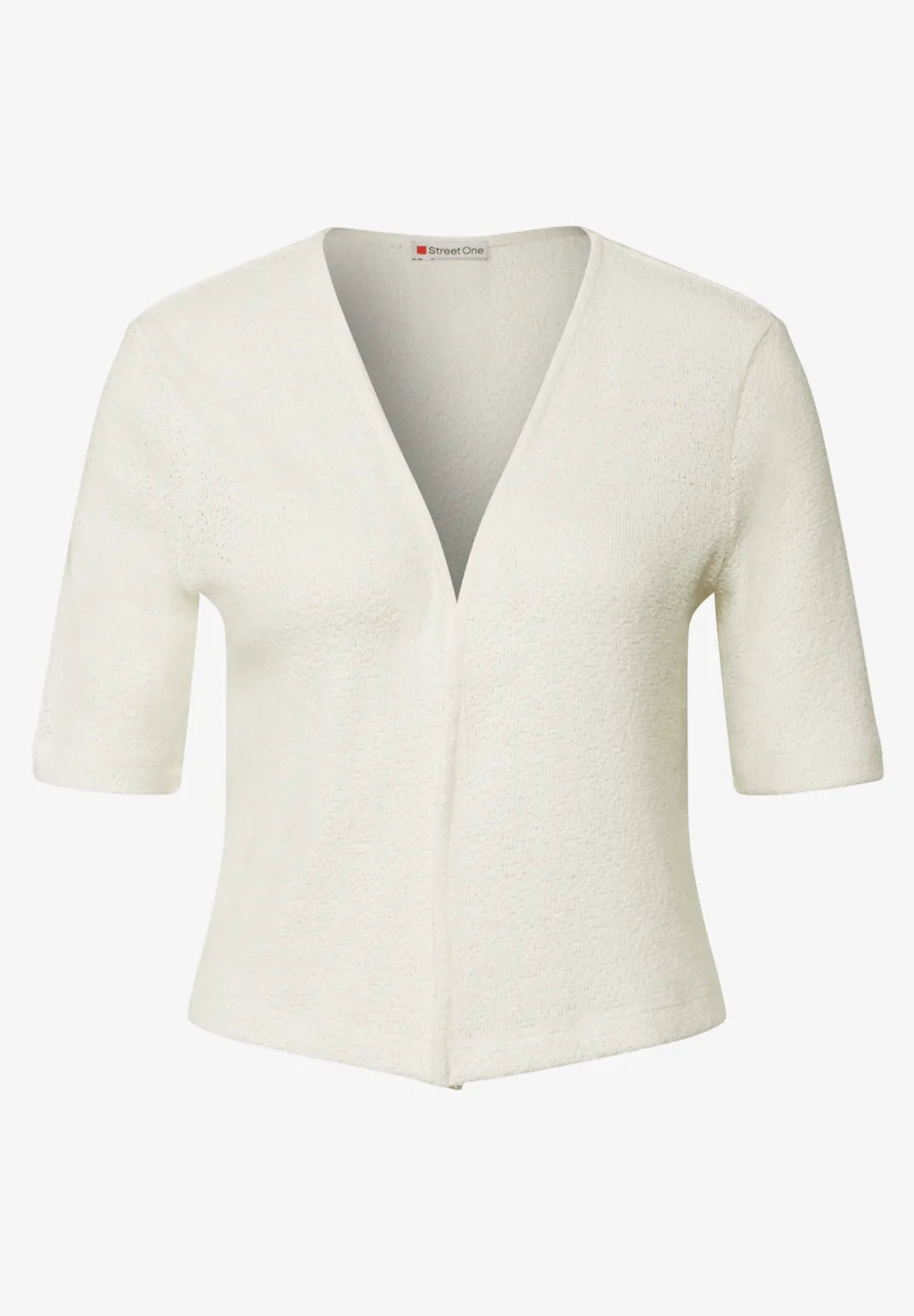 STREET ONE CARDIGAN FINO MANGA CORTA BLANCO