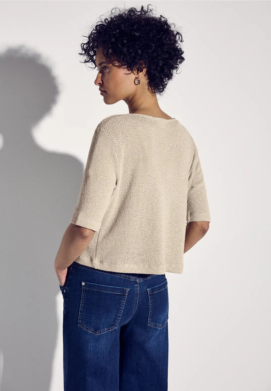 STREET ONE CARDIGAN FINO MANGA CORTA BEIGE (Copia)