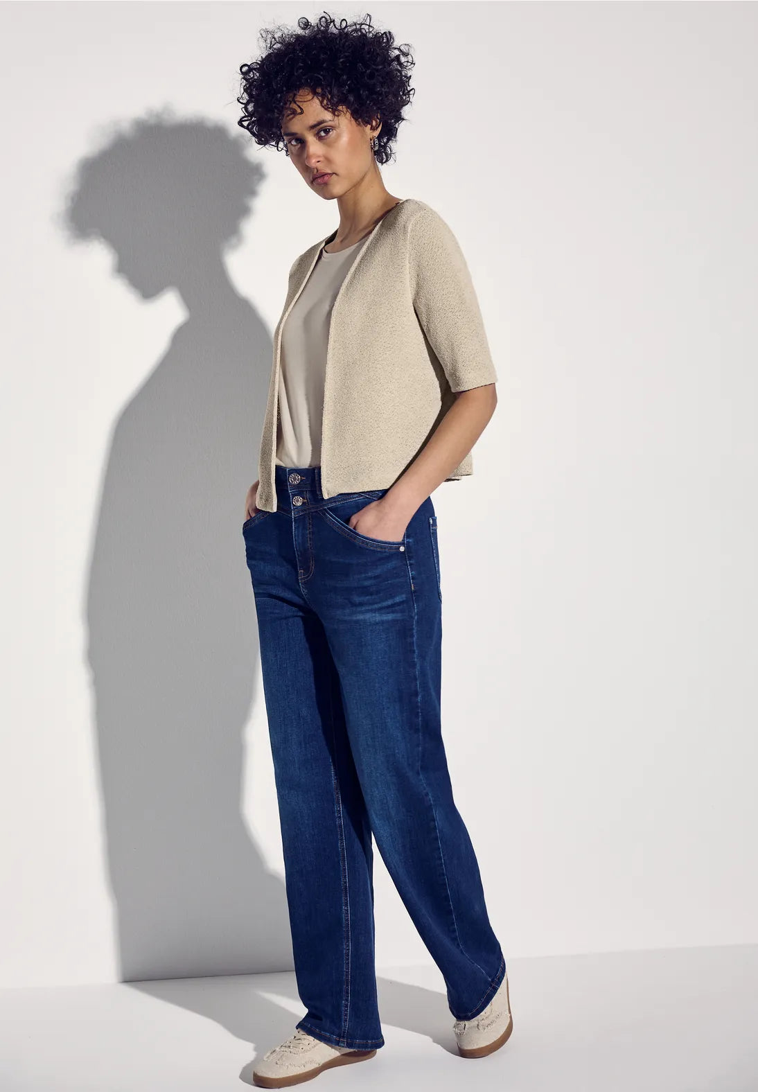STREET ONE CARDIGAN FINO MANGA CORTA BEIGE (Copia)