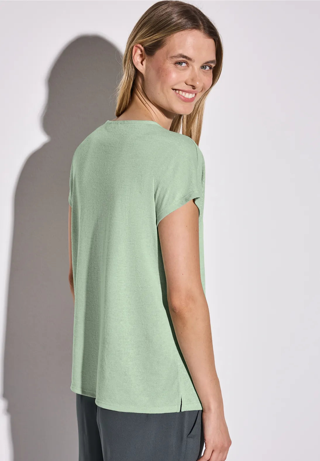 STREET ONE CAMISETA HOMBROS CAIDOS TOQUE BRILLANTE