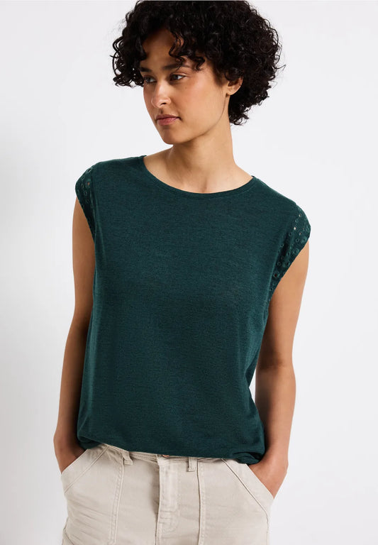 STREET ONE CAMISETA DETALLES BORDADOS