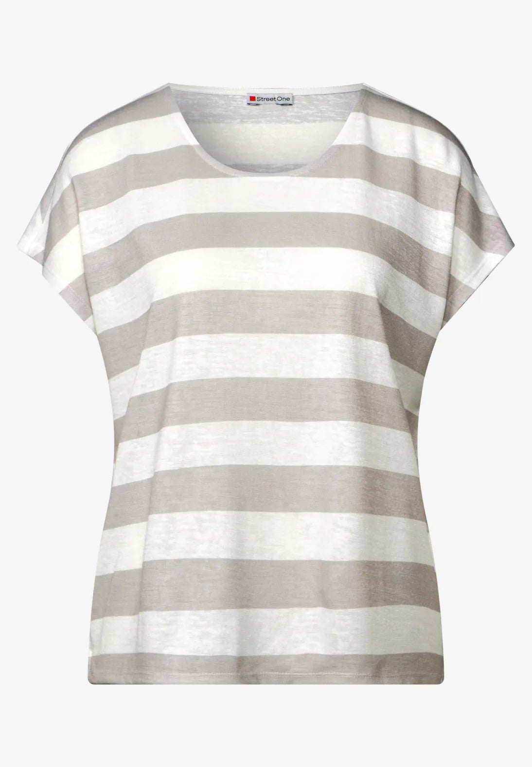 STREET ONE CAMISETA A RAYAS BEIGE