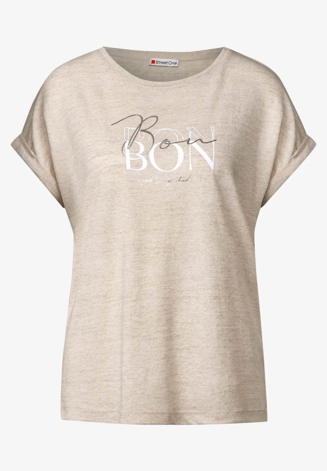 STREET ONE CAMISETA CUELLO REDONDO HOMBROS CAIDOS