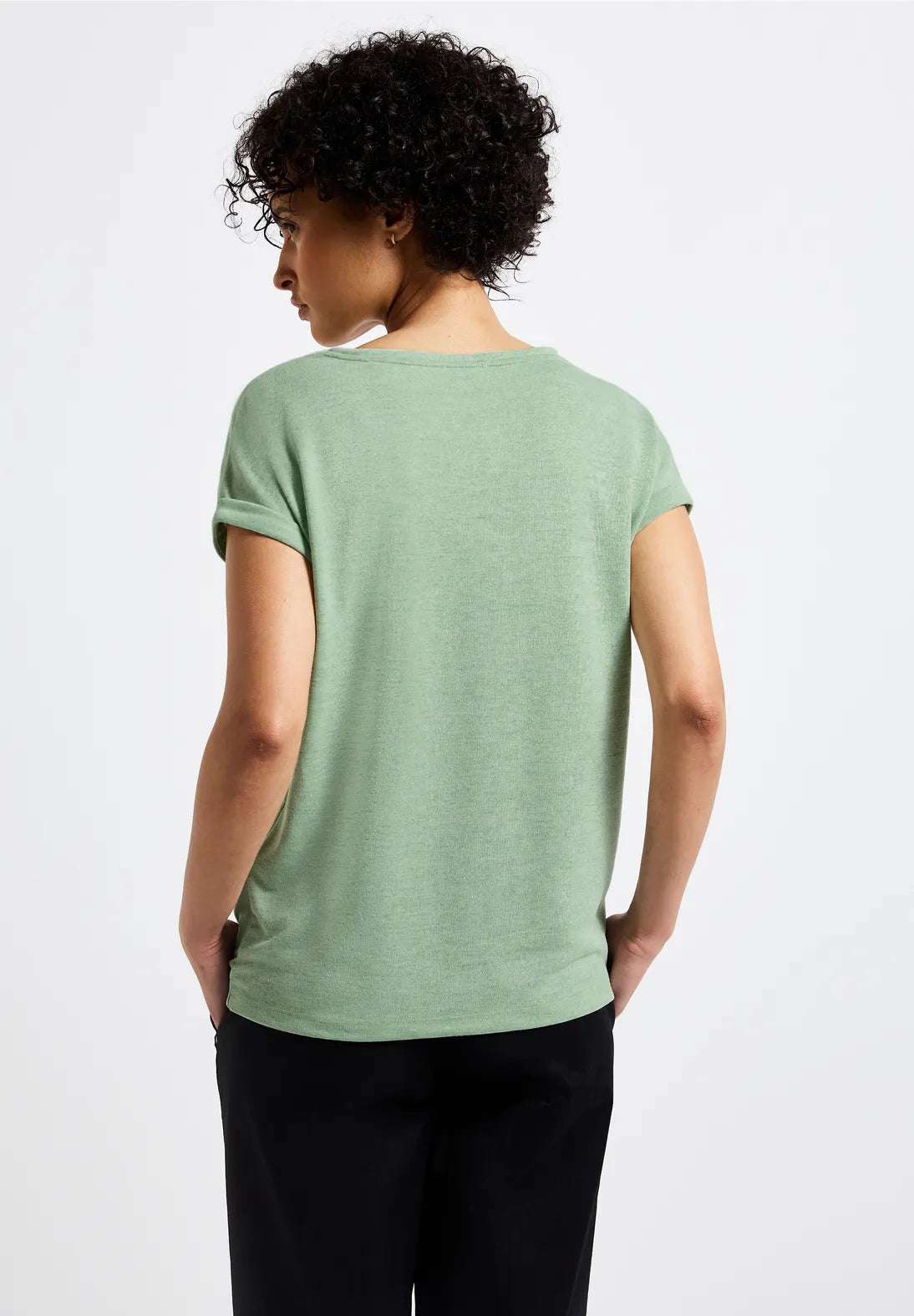 STREET ONE CAMISETA CUELLO REDONDO HOMBROS CAIDOS